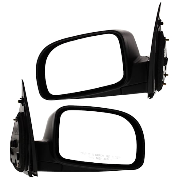 Driver and Passenger Side Mirror, Power Adjust, Heated, Manual Folding, Textured Black, No Signal Light, No Memory, No Puddle Light, No Auto-Dim, No Blind Spot Feature