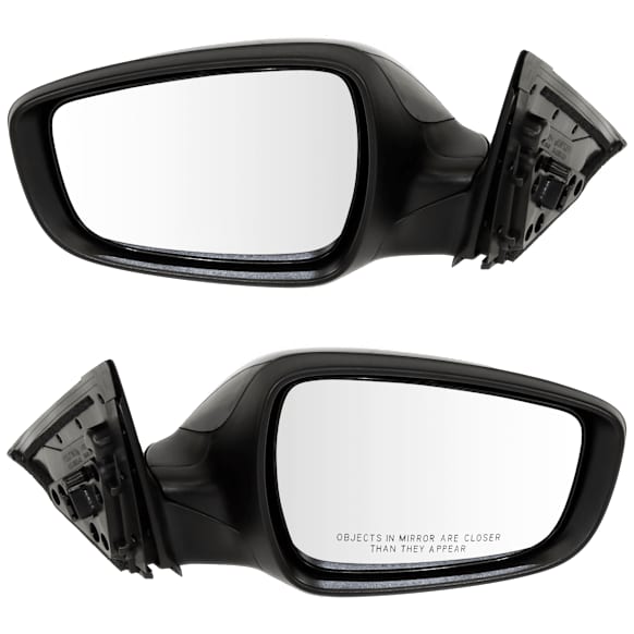Driver and Passenger Side Mirrors, Power Adjust, Manual Folding, Heated, Paintable, No Signal Light, Memory, Puddle Light, Auto-Dimming, and Blind Spot Feature, For Models Without Panoramic Roof