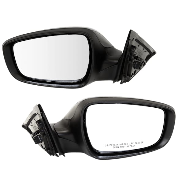 Driver and Passenger Side Mirror, Power Adjust, Heated, Manual Folding, Paintable, In-housing Signal Light, No Memory, No Puddle Light, No Auto-Dim, No Blind Spot Feature