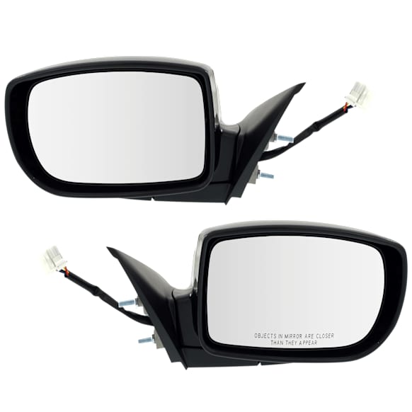 2016 Hyundai Genesis Coupe - Driver and Passenger Side Mirror, For Models With Side Repeater Lights, Power Adjust, Heated, Paintable, Manual Folding, In-housing Signal Light, No Blind Spot Feature, Without Memory Recall, No Puddle Light, No Auto-Dimming