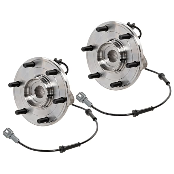 2006 Nissan Titan SE - Front, Driver and Passenger Side Wheel Hub, 6 Lugs, With Bearing, With Sensor