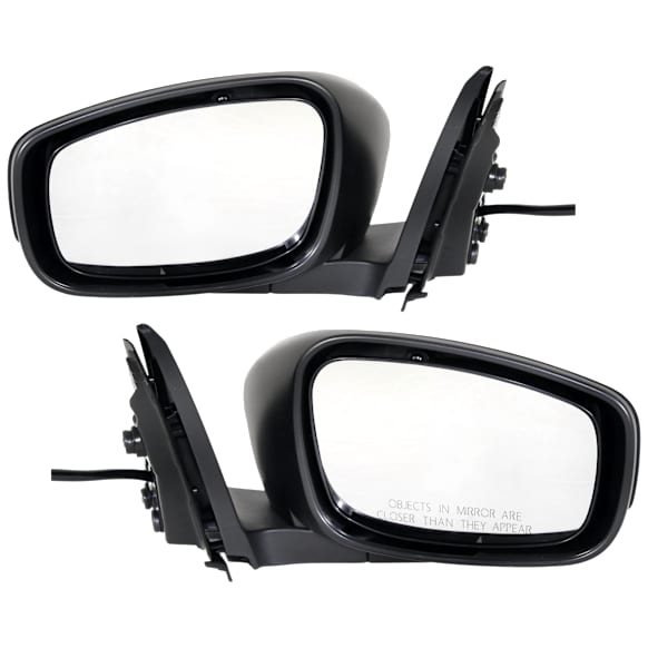 Driver and Passenger Side Mirrors, Power Adjust, Non-Heated, Manual Folding, Paintable, No Signal Light, Memory, Puddle Light, Auto-Dimming and Blind Spot Feature, Coupe, Fits Base Model