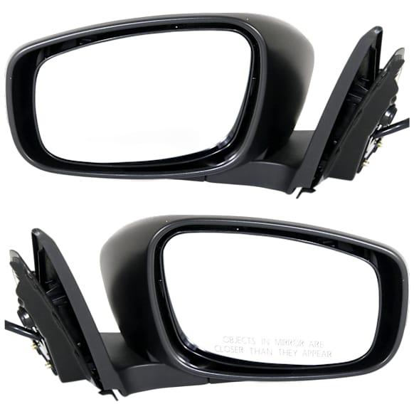 Driver and Passenger Side Mirrors, Power Adjust, Heated, Manual Folding, Paintable, No Signal Light, Memory, Puddle Light, Auto-Dimming and Blind Spot Feature, Coupe