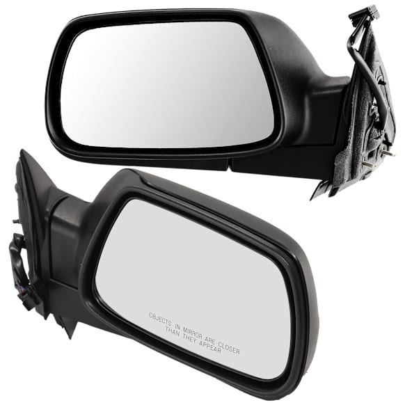 Driver and Passenger Side Mirrors, Power Adjust, Manual Folding, Non-Heated, Textured Black, No Signal Light, No Memory, No Puddle Light, No Auto-Dimming, No Blind Spot Feature