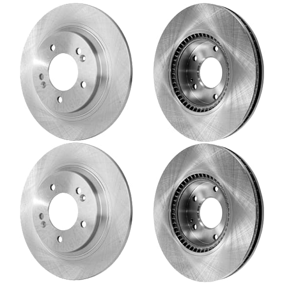 Front and Rear Brake Disc, Plain Surface, 5 Lugs, Front-299.97 mm/Rear-284 mm, For Models With Electronic Parking Brake, Pro-Line Series