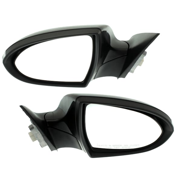 Driver and Passenger Side Mirror, Power Adjust, Non-Heated, Power Folding, Paintable, In-housing Signal Light, No Memory, No Puddle Light, No Auto-Dim, No Blind Spot Feature
