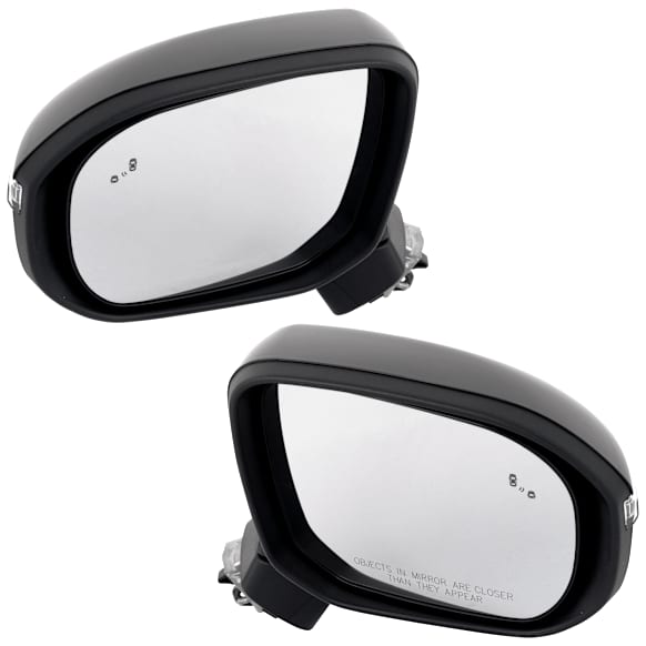 Driver and Passenger Side Mirrors, Power Adjust, Power Folding, Heated, Paintable, In-housing Signal Light, No Memory, No Puddle Light, No Auto-Dimming, With Blind Spot Detection in Glass