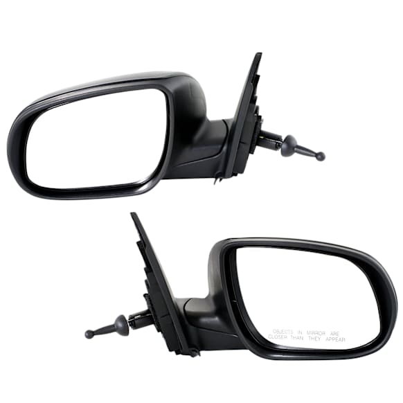 Driver and Passenger Side Mirror, Manual Adjust, Non-Heated, Manual Folding, Paintable, No Signal Light, No Memory, No Puddle Light, No Auto-Dim, No Blind Spot Feature