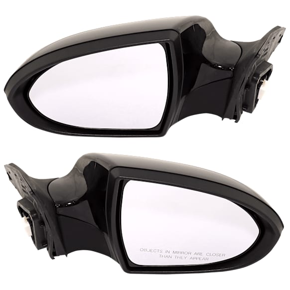 Driver and Passenger Side Mirror, Power Adjust, Non-Heated, Manual Folding, Paintable, No Signal Light, No Memory, No Puddle Light, No Auto-Dim, No Blind Spot Feature