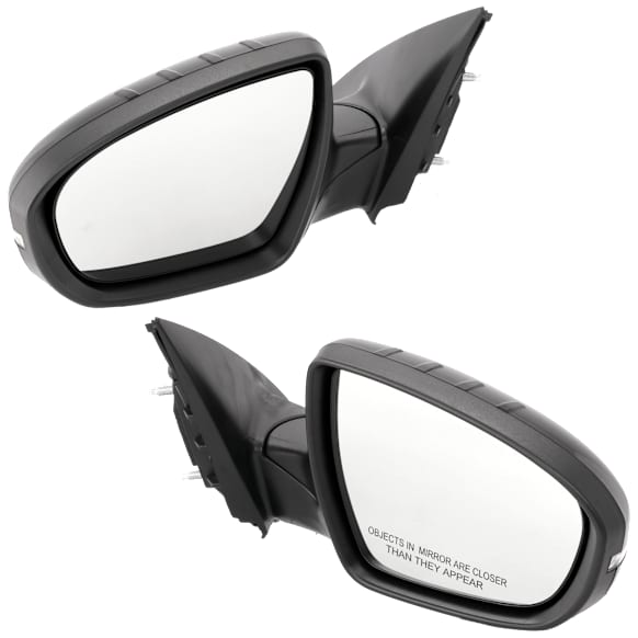 Driver and Passenger Side Mirrors, Power Adjust, Manual Folding, Non-Heated, Paintable, In-housing Signal Light, No Memory, No Puddle Light, No Auto-Dimming, No Blind Spot Feature
