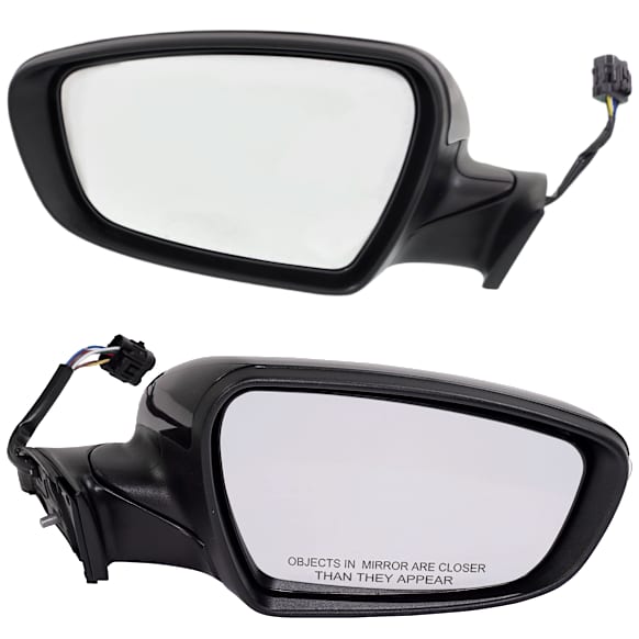 Driver and Passenger Side Mirrors, Power Adjust, Manual Folding, Heated, Paintable, In-housing Signal Light, No Memory, No Puddle Light, No Auto-Dimming, No Blind Spot Feature, Sedan