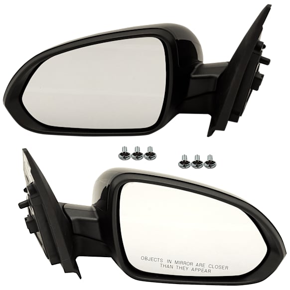 Driver and Passenger Side Mirror, Power Adjust, Heated, Manual Folding, Paintable, No Signal Light, No Memory, No Puddle Light, No Auto-Dim, No Blind Spot Feature