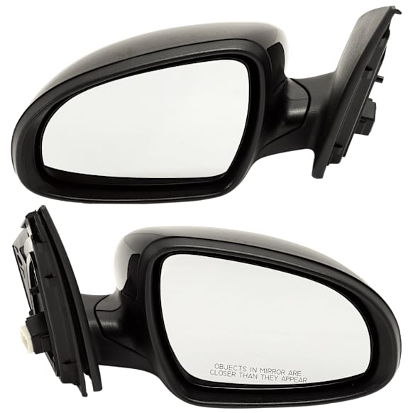 Driver and Passenger Side Mirror, Power Adjust, Heated, Manual Folding, Paintable, No Signal Light, No Memory, No Puddle Light, No Auto-Dim, No Blind Spot Feature