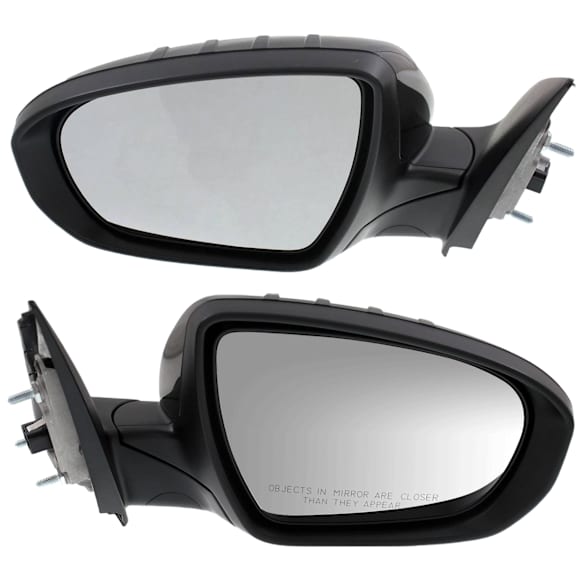 Driver and Passenger Side Mirror, Power Adjust, Heated, Power Folding, Paintable, In-housing Signal Light, No Memory, No Puddle Light, No Auto-Dim, No Blind Spot Feature