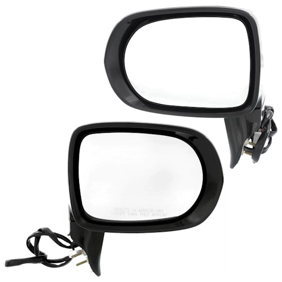 Driver and Passenger Side Mirrors, Power Adjust, Manual Folding, Heated, Paintable, In-housing Signal Light, With memory, With Puddle Light, No Auto-Dimming, No Blind Spot Feature