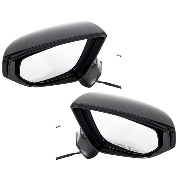 Driver and Passenger Side Mirror, Power Adjust, Heated, Manual Folding, Paintable, In-housing Signal Light, No Memory, No Puddle Light, No Auto-Dim, No Blind Spot Feature