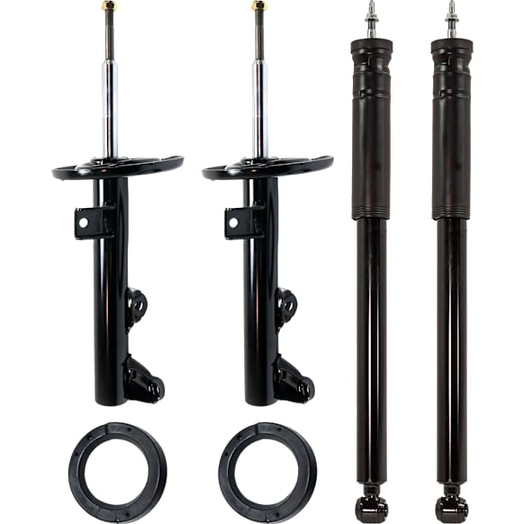 Front and Rear, Driver and Passenger Side Shock and Fully Loaded Strut
