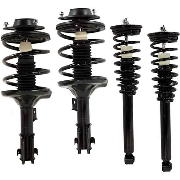Front and Rear, Driver and Passenger Side Fully Loaded Strut, Hatchback