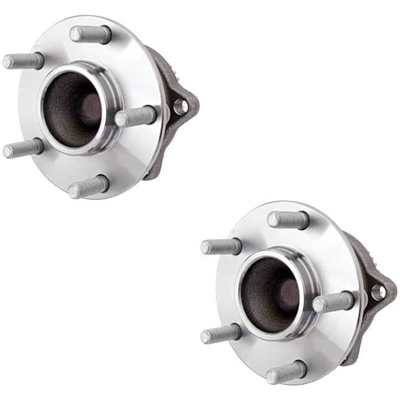 2-Wheel Set Rear, Driver and Passenger Side Wheel Hubs, With Bearing, 43-teeth tone ring; 3.27 in. ABS Tone Ring Diameter, FWD