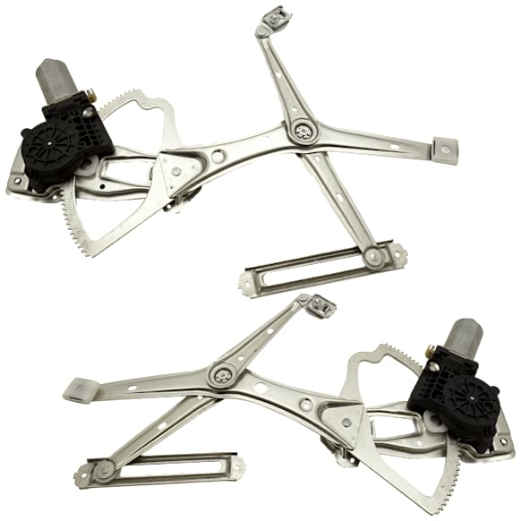 1998 Mercedes Benz E320 - Front, Driver and Passenger Side Power Window Regulator, With Motor