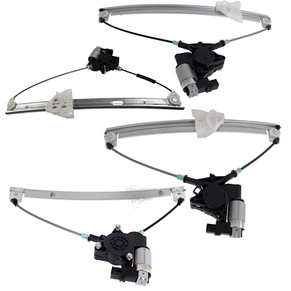 2011 Mazda CX-9 - Front and Rear, Driver and Passenger Side Power Window Regulator, With Motor