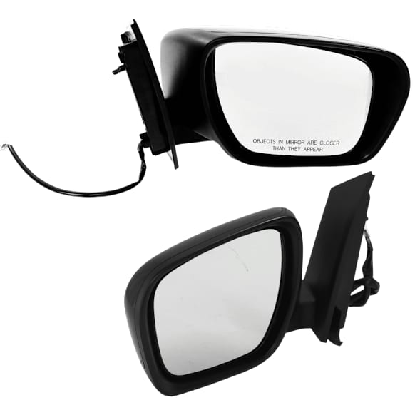 Driver and Passenger Side Mirror, Power Adjust, Heated, Manual Folding, Paintable, No Signal Light, No Memory, No Puddle Light, No Auto-Dim, No Blind Spot Feature