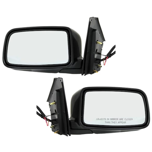 Driver and Passenger Side Mirrors, Power Adjust, Manual Folding, Non-Heated, Paintable, No Signal Light, No Memory, No Puddle Light, No Auto-Dimming, No Blind Spot Feature