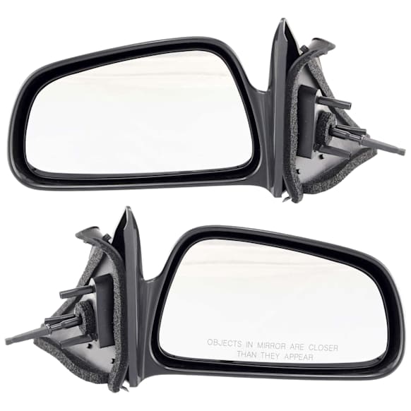 Driver and Passenger Side Mirrors, Manual Adjust, Non-Folding, Non-Heated, Paintable, No Signal Light, No Memory, No Puddle Light, No Auto-Dimming, No Blind Spot Feature