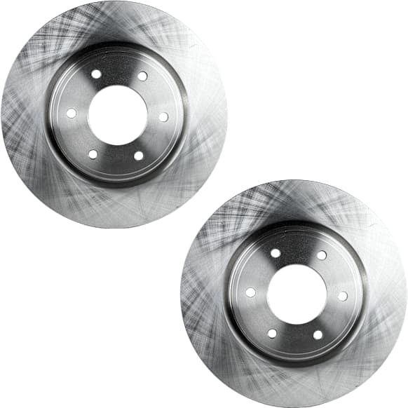 Front Brake Disc, Natural Finish, Plain Surface, Vented, 6 Lugs, 350.01 mm, 5.6L, 8Cyl
