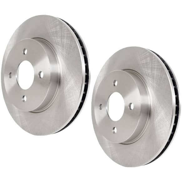 2014 Nissan Versa Note - Front Brake Disc, Plain Surface, Vented, 4 Lugs, 260 mm, 1.6L 4Cyl