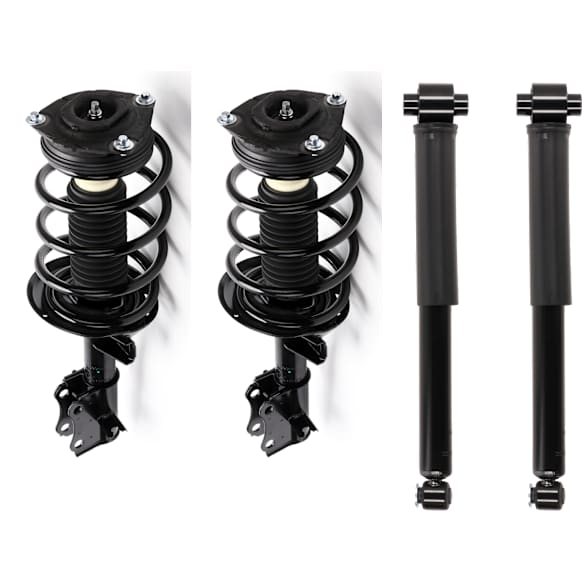 Front and Rear, Driver and Passenger Side Shock and Fully Loaded Strut