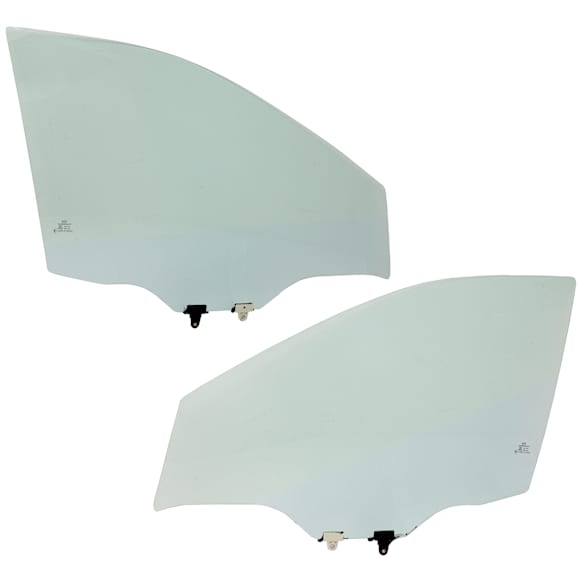 2014-2017 Nissan Rogue - Front, Driver and Passenger Side Door Glasses, Green Tint, USA Built Vehicle, Replaces NAGS No. FD26154 GTYN, FD26155 GTYN