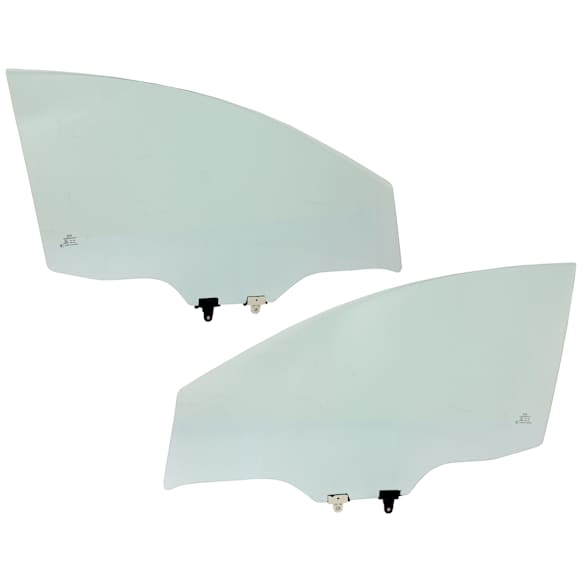 Front, Driver and Passenger Side Door Glasses, Green Tint, Replaces NAGS No. FD25763 GTYN, FD25764 GTYN