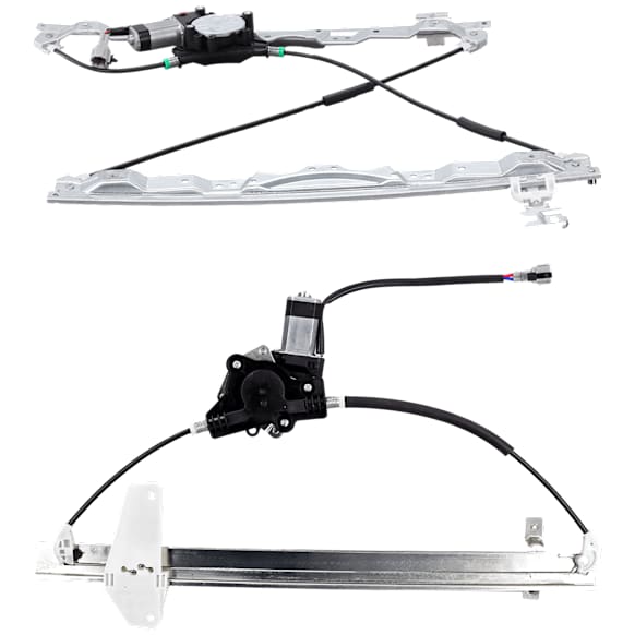 Front And Rear, Passenger Side Power Window Regulator, With Motor
