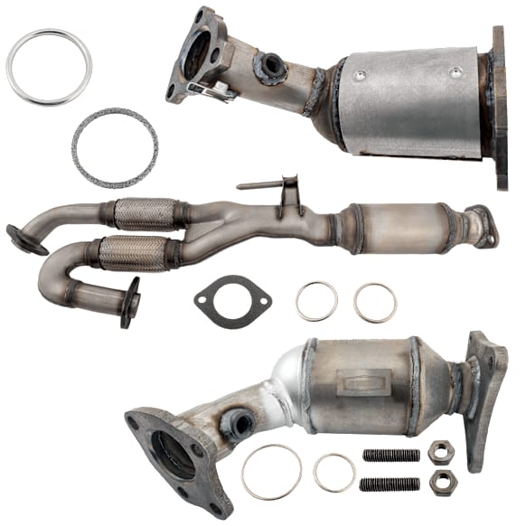 Front and Rear, Driver and Passenger Side Catalytic Converters, 3.5L Engine, Federal EPA Standard, 46-State Legal (Cannot ship to CA, CO, NY or ME)