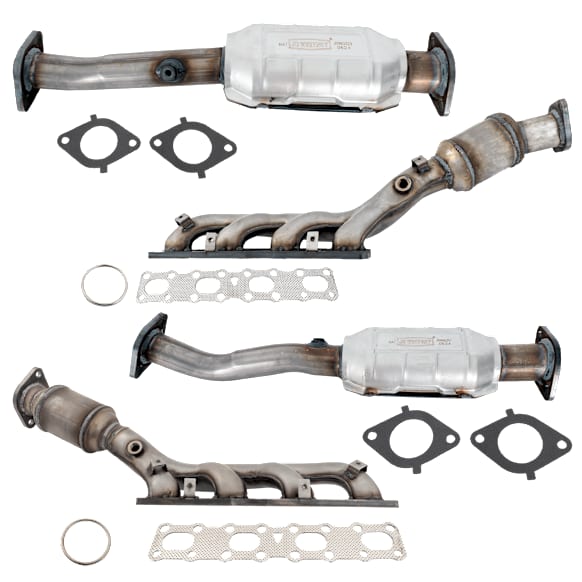 Front and Rear, Driver and Passenger Side Catalytic Converters, Federal EPA Standard, 46-State Legal (Cannot ship to CA, CO, NY or ME), 5.6L Engine