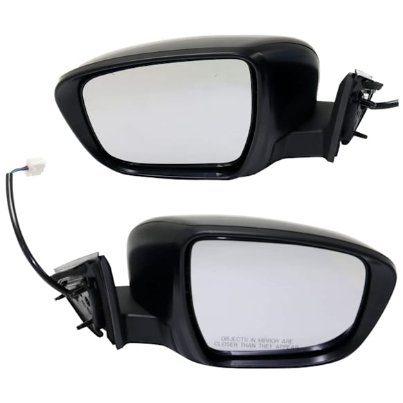 Driver and Passenger Side Mirrors, Power Adjust, Manual Folding, Non-Heated, Paintable, In-housing Signal Light, No Memory, No Puddle Light, No Auto-Dimming, No Blind Spot Feature