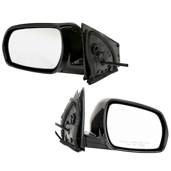 Driver and Passenger Side Mirrors, Power Adjust, Non-Heated, Manual Folding, Paintable, No Signal Light, No Memory, No Puddle Light, No Blind Spot Feature, Without Smart Entry System