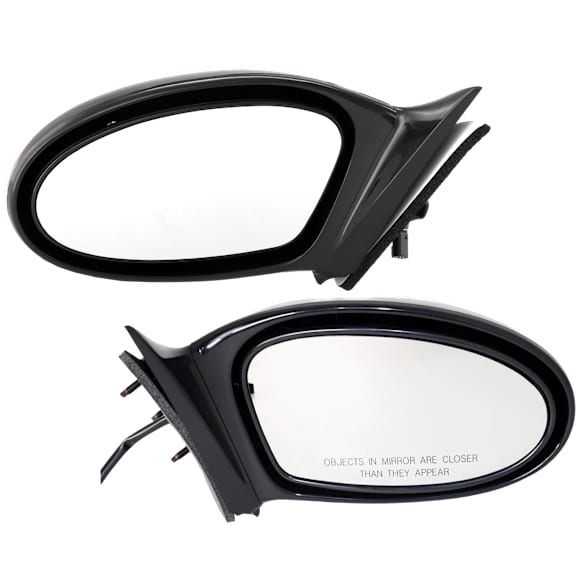 1999-2004 Oldsmobile Alero - Driver and Passenger Side Mirrors, Power, Manual Folding, Heated, Paintable, No Signal Light, No Memory, No Puddle Light, No Auto-Dimming, No Blind Spot Feature