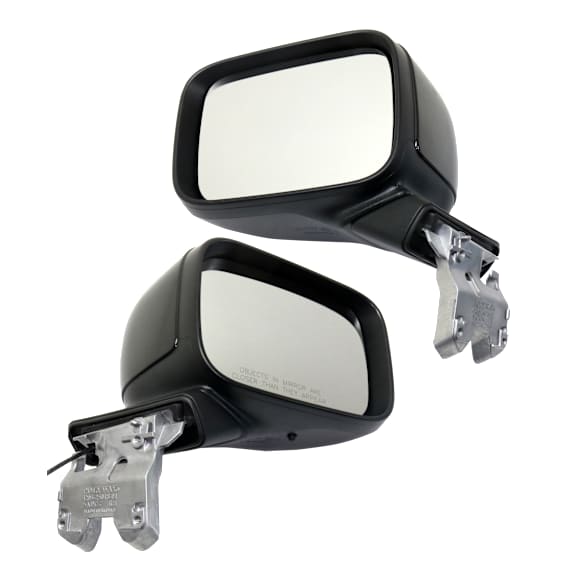 Driver and Passenger Side Mirrors, Manual Adjust, Manual Folding, Non-Heated, Paintable, No Signal Light, No Memory, No Puddle Light, No Auto-Dimming, No Blind Spot Feature
