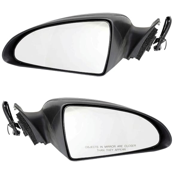 Driver and Passenger Side Mirrors, Power Adjust, Manual Folding, Non-Heated, Textured Black, No Signal Light, No Memory, No Puddle Light, No Auto-Dimming, No Blind Spot Feature