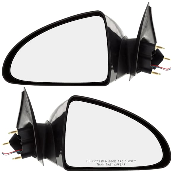 Driver and Passenger Side Mirror, Power Adjust, Non-Heated, Manual Folding, Paintable, No Signal Light, No Memory, No Puddle Light, No Auto-Dim, No Blind Spot Feature