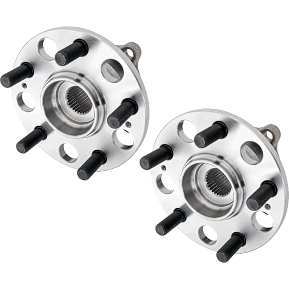Rear, Driver and Passenger Side Wheel Hub, 5 Lugs, With Bearing