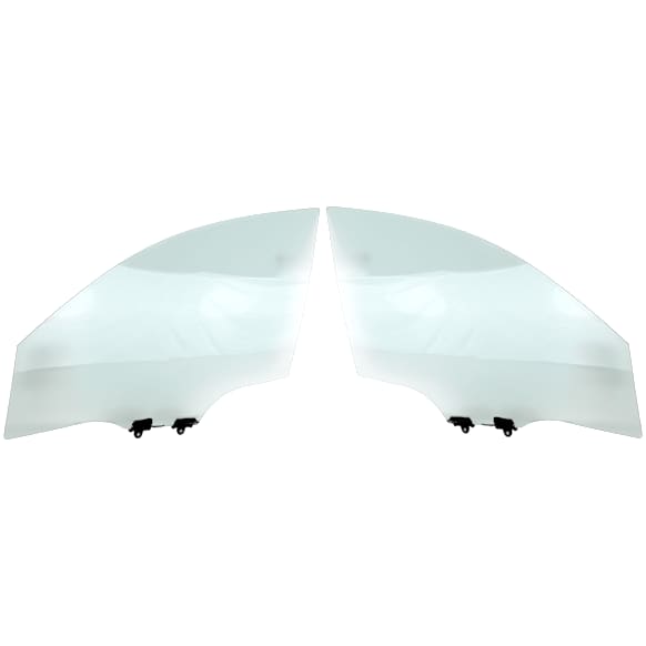 Front, Driver and Passenger Side Door Glasses, Green Tint, Replaces NAGS No. FD26011GTY, FD26012GTY