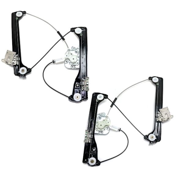 Front, Driver and Passenger Side Power Window Regulator, Without Motor