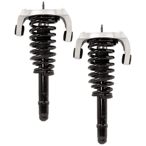 Front, Driver and Passenger Side Fully Loaded Struts, Convertible/Sedan