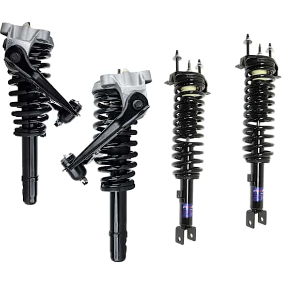 Front and Rear, Driver and Passenger Side Fully Loaded Struts, Convertible