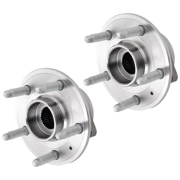 Rear, Driver and Passenger Side Wheel Hub, 5 Lugs, With Bearing