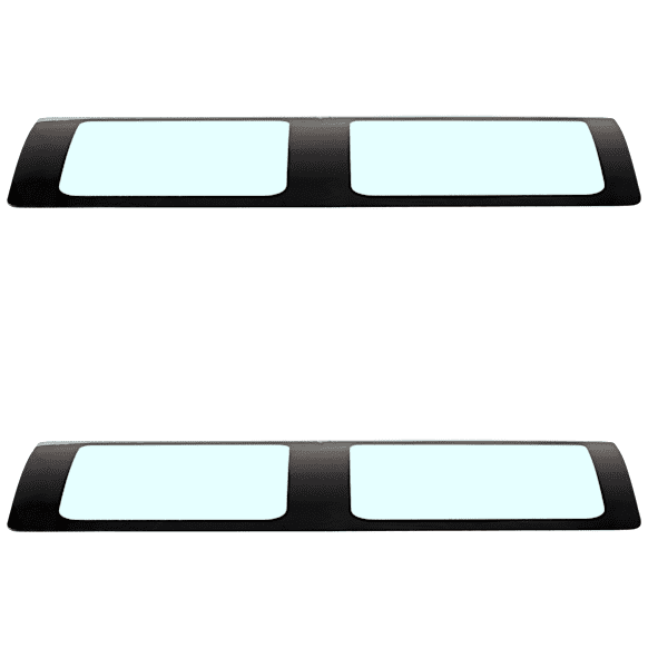 Rear, Driver and Passenger Side, Rear Section Door Glasses, Green Tint, Replaces NAGS No. DD10344GTY