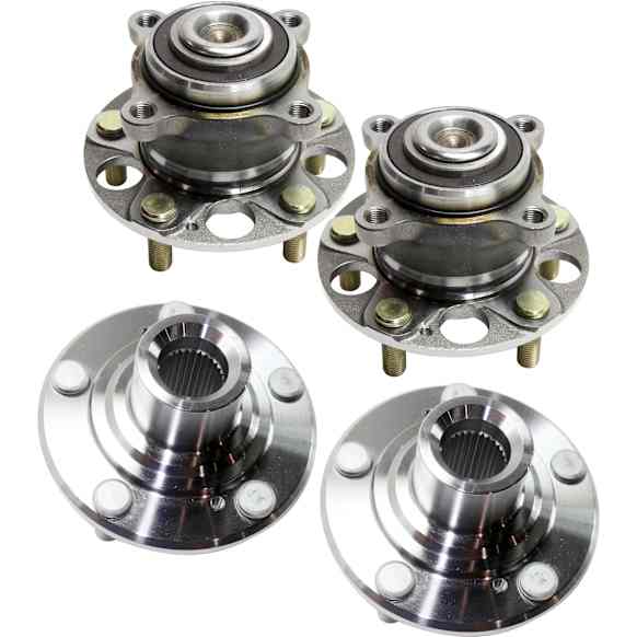 Front and Rear, Driver and Passenger Side Wheel Hub, 5 Lugs